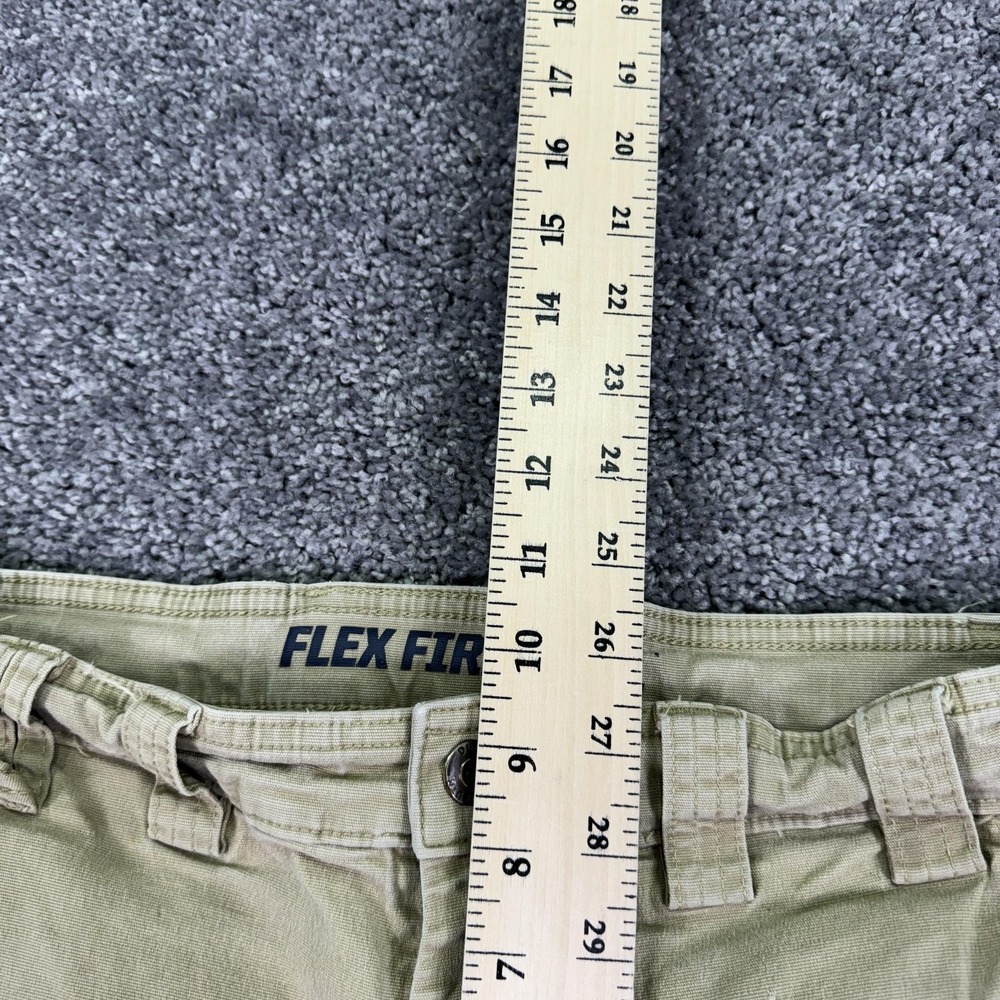 Duluth Trading Co Pants Mens 34x32 Beige Flex Fire Hose Cargo Workwear Utility - Picture 4 of 14